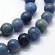 Chapelets de perles en aventurine bleue naturelle X-G-I199-24-10mm-3
