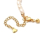 Halskette mit Herzanhänger für Mädchenfrauen NJEW-JN03682-02-5