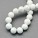 Pearlized Handmade Porcelain Round Beads PORC-S489-14mm-01-2
