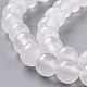 Natürliche weiße Jade Perlen X-G-G766-B-38-3