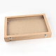 Boîtes à affichage en tissu et en bois ODIS-R003-09-2