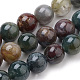 Chapelets de perles en agate indienne naturelle X-G-S259-31-8mm-1