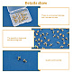 DICOSMETIC 50Pcs Clover Cup Peg Bails Green Enamel Flower Bail Peg Pendants 14K Gold Plated Small Pendants Bails Half Drilled Beads Connector Charms for Jewelry Making KK-DC0002-56-3