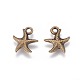 Starfish/Sea Stars Tibetan Style Alloy Pendants TIBEP-Q052-30AB-FF-2