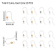 Crochets de boucle d'oreille en plastique écologiques unicraftale STAS-UN0009-66-2