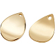 BENECREAT 20Pcs 18K Gold Plated Teardrop Pendants Metal chrams long lasting pendant for DIY Jewelry Making Findings KK-BC0007-37-1