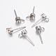 Accessoires de puces d'oreilles en 304 acier inoxydable STAS-E149-01P-2