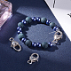 Pandahall 30 pz cuore aragosta artiglio fermagli con 50 pz anelli di salto antichi silvernecklace fermagli per bracciali fermagli per creazione di gioielli TIBE-PH0005-17-5
