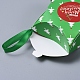星形のクリスマスギフトボックス  リボン付き  ギフトラッピングバッグ  プレゼント用キャンディークッキー  グリーン  12x12x4.05cm X-CON-L024-F06-2