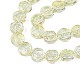 Electroplate Glass Beads Strand EGLA-S188-19-B02-3