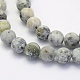 Chapelets de perles en agate fou naturel X-G-G707-8mm-B12-3