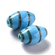 Perles vernissées de sable d'or manuelles  LAMP-F020-35B-5