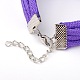 Braided Cord Bracelets BJEW-JB01559-06-2