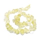 Rohe raue natürliche Zitronenquarz-Perlenstränge G-E576-26-2