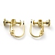 Brass Clip-on Earring Findings X-KK-Z007-22G-2