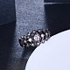 Модный латунь кубического циркония палец кольца RJEW-BB27430-D-6-4