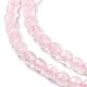 Chapelets de perles en quartz rose naturel G-Z002-07-3