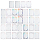 Olycraft 4 bolsas 4 estilos pet marco floral transparente adhesivo pegatinas decorativas DIY-OC0010-25-1