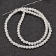 Chapelets de perles en jade de Malaisie naturelle G-A146-4mm-A29-2
