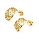 Brass Stud Earrings EJEW-K254-03G-1