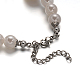Perles de résine de fleurs et acrylique ronde bracelets de perles de perles et boucles d'oreilles SJEW-D047-01-3