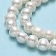 Fili di perle di perle d'acqua dolce coltivate naturali PEAR-F018-17E-01-4
