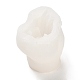 エンジェルハートキャンドルシリコンモールド  香りのよいキャンドル作りに  ホワイト  13x8x6.5cm  内径：9.5x5のCM DIY-L072-020-2