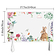 Rectangle with Animal Pattern Cotton Linen Cloth Table Mat AJEW-WH0196-006-2