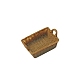 Mini Resin Imitation Rattan Woven Storage Baskets BOTT-PW0002-142B-4