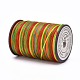 平らなワックス糸ストリング  マイクロマクラメコード  革縫い用  カラフル  0.8mm  約109.36ヤード（100m）/ロール X-YC-P003-A17-2