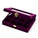 Boîtes à bijoux en bois rectangle OBOX-L001-04B-3
