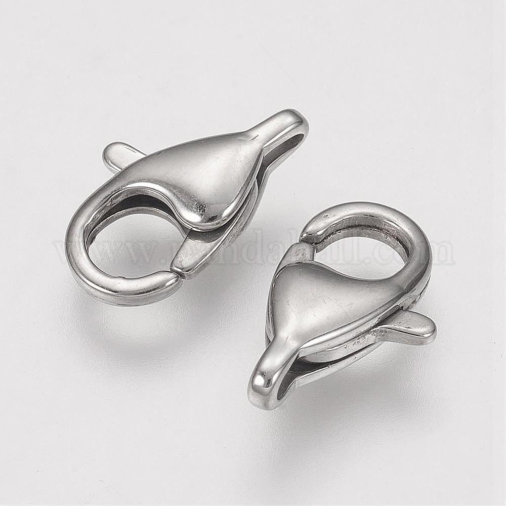 Wholesale Tarnish Resistant 304 Stainless Steel Lobster Claw Clasps