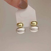 Шикарные женские серьги-гвоздики овальной формы из сплава LK4889-4