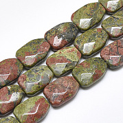 Природные Unakite бисер нитей G-T122-01G
