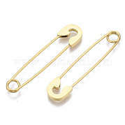 201 Stainless Steel Safety Pins Earrings STAS-S079-197G