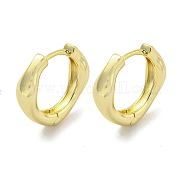 Brass Hoop Earrings EJEW-L211-010V-G