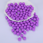 Круглые силиконовые фокусные бусины SI-JX0046A-04