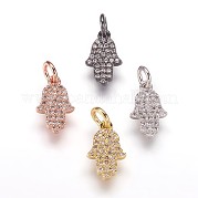 Латунные микропрофили кубические циркониевые подвески ZIRC-K070-32