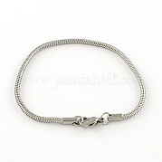 304 Stainless Steel European Style Bracelets for Jewelry Making PPJ-R002-01