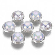 Абс пластиковые имитации перламутровые швейные пуговицы BUTT-S005-8mm-03S