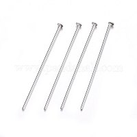 SUNNYCLUE 1 Box 40Pcs Sterling Silver Flat Head Pins 2.5cm Flat