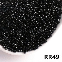 Rocaille 2 mm dark lime green opaque x20g - Perles de rocailles 2 mm