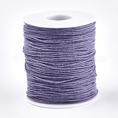 Cavi filo in cotone cerato, lilla, 1mm, circa 100 yard / roll (300 piedi / roll)