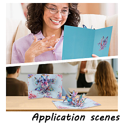 3D Pop-up-Grußkarte zum Lehrertag aus Blumenpapier&nbsp;AJEW-WH0673-79