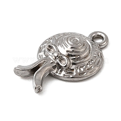 Pendentifs en acier inoxydable 304 martelé&nbsp;STAS-B167-07P