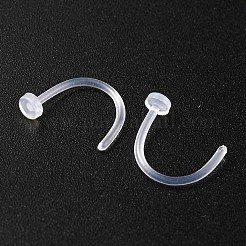 Anello al naso a forma di l in acrilico&nbsp;AJEW-YW0001-06J