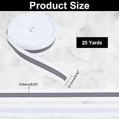 25 ярд светоотражающей полиэстеровой полосатой ленты&nbsp;DIY-WR0003-74B