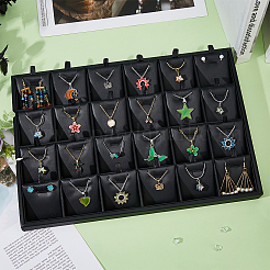 Прямоугольный подвесной держатель дисплея из искусственной кожи с 24 слотом ODIS-WH0043-66