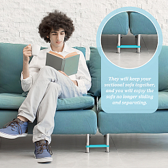 20шт 10-х цветные силиконовые ленты для полотенец для пляжных шезлонгов AJEW-GA0006-77