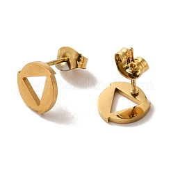 Серьги-гвоздики из нержавеющей стали 304 с вакуумным покрытием PVD&nbsp;EJEW-Z040-39G